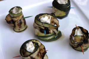 Cheese Stuffed Grilled Zucchini Rolls