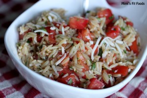 Caprese Orzo Salad Tomato, Basil, & Mozarella Orzo Pasta Salad