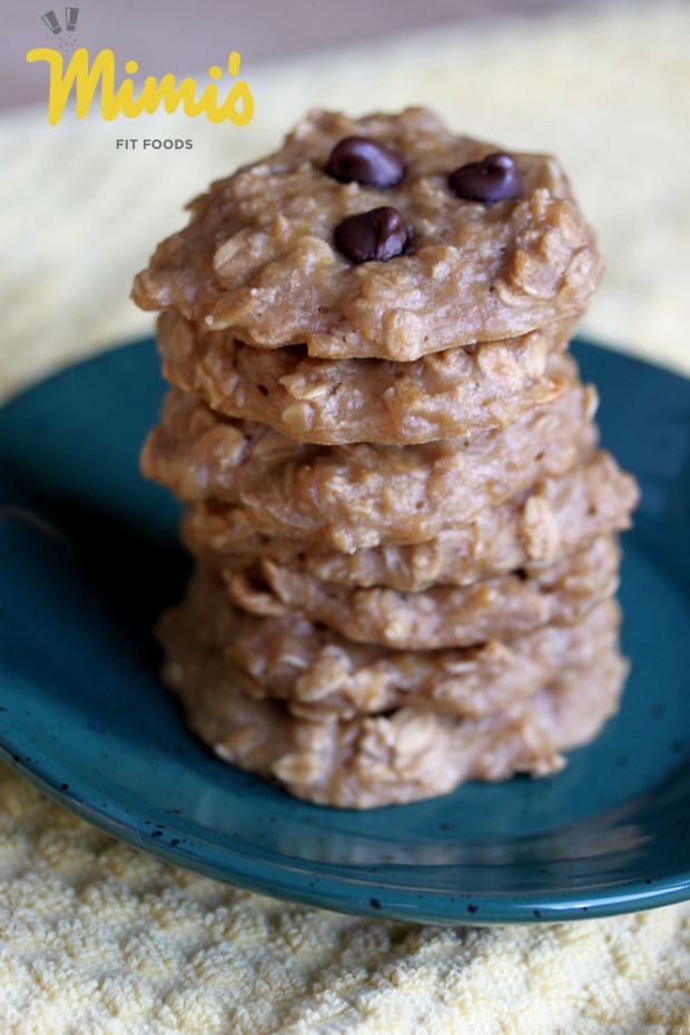 Peanut Butter and Banana Breakfast Cookies Stacked - Mimi's Fit Foods