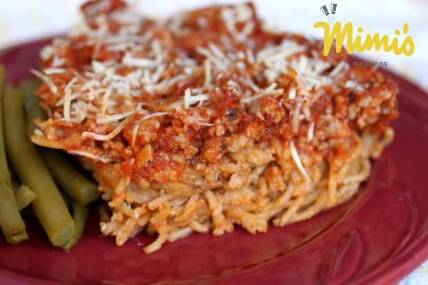Healthy Baked Spaghetti - Mimi's Fit Foods