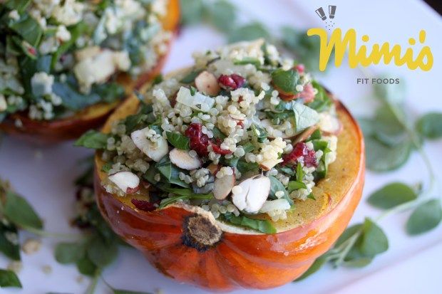 Quinoa-Cranberry-Almond Stuffed Acorn Squash - Mimi's Fit Foods