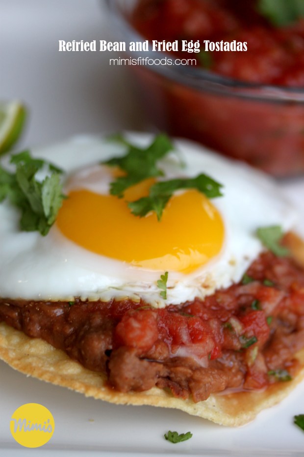 Refried Bean and Fried Egg Tostadas | Mimi's Fit Foods